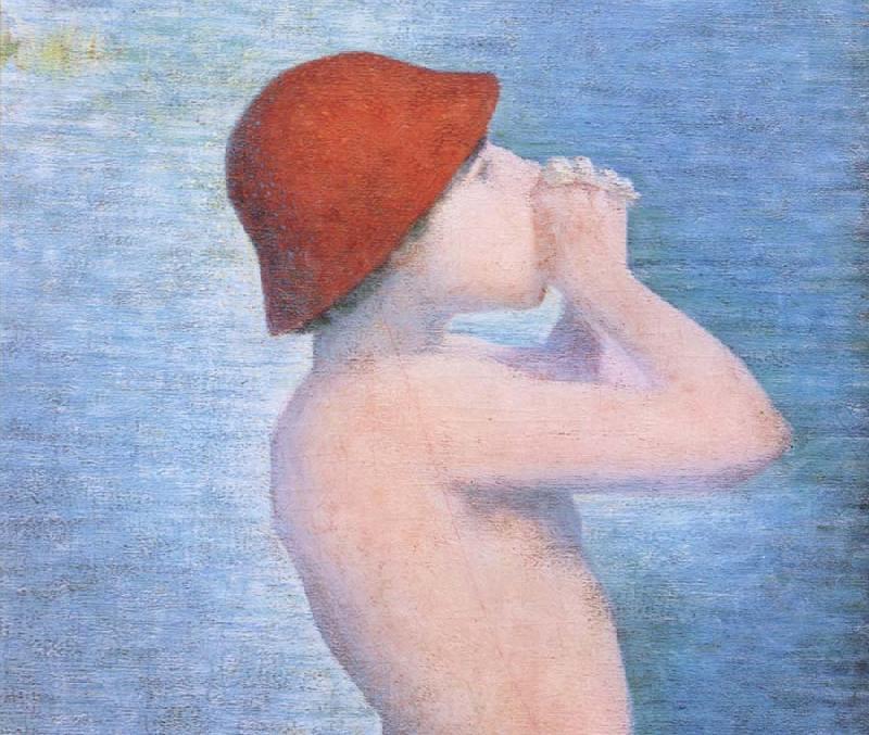 Georges Seurat Detail of Bather Spain oil painting art